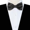 chenqi Men's Bow Tie, Adjustable Bowtie, Black Bow Tie for