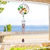 CREATIVE DESIGN Wind Chimes, 32''H Hummingbird Wind Chimes, Portable Metal