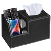 PU Leather Square Tissue Box Cover - Multi-Functional Tissue Box