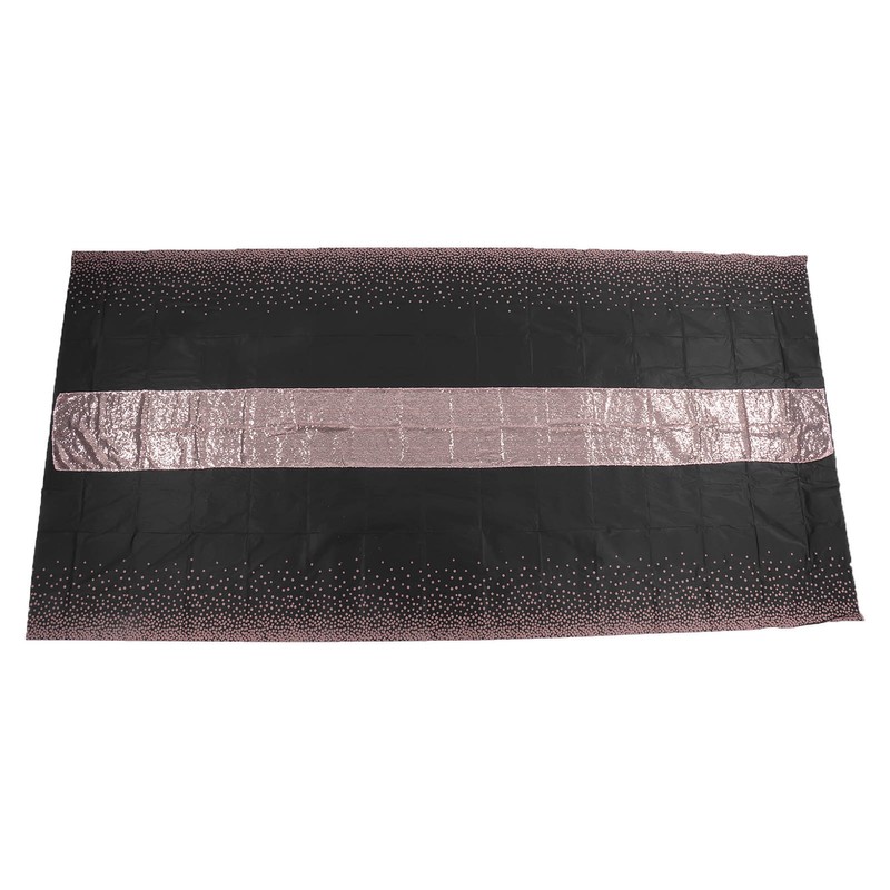 Rose Gold Dot Party Tablecloth Waterproof Polka Dot Design Rectangular