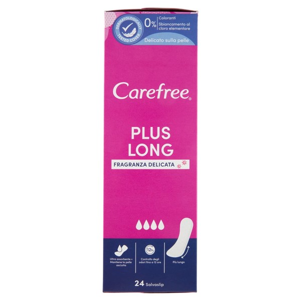 Carefree Plus Extra Wide Panty Liners, 5 Freshness Benefits - 24 Pieces