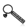 amlivo Drive Safe Keychain for Him - I Love You