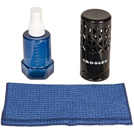Crosley AC1037A Anti-Static Vinyl Record Cleaning Set with Cleaning Solution and Microfiber Cloth