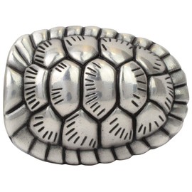 BELTINGER Belt Buckle Turtle Tank 4.0 cm Buckle Interchangeable Buckle Belt Buckle 40 mm Solid Change Belt up to 4 cm, silver