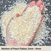 Maker’s Minerals Crushed Creamy White Mother of Pearl Flakes, 2mm-4mm