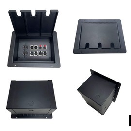 ProCraft Pro Audio Recessed Stage Floor Box 1 AC Duplex 8 XLR/Channel Any Configuration Made in the USA