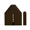 10 x Brown Side-Fix Conservatory Roof End Cap Kit Stop