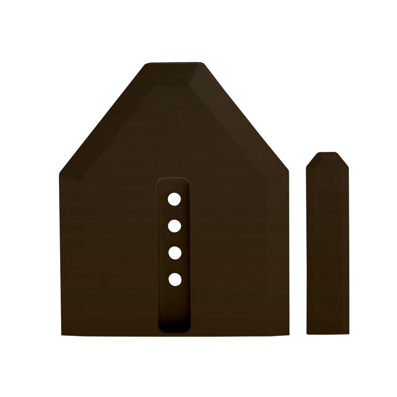 10 x Brown Side-Fix Conservatory Roof End Cap Kit Stop