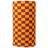 Bandana.com Checkered Yellow & Red Tube Headband - Single Piece