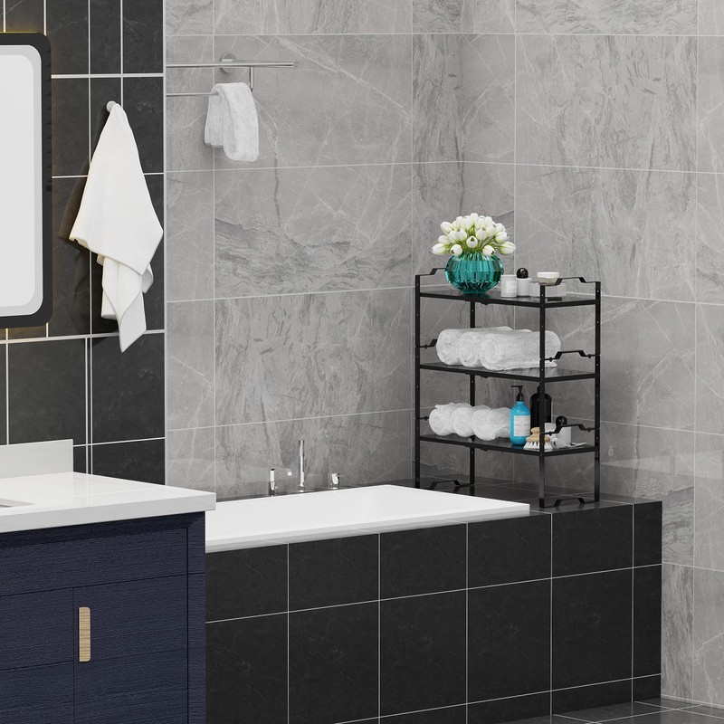 Jojocross Expandable Shelf Cabinet Organizer Adjustable Stackable Spice Rack at