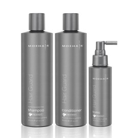 Moehair Hair Guard Shampoo, Conditioner and Tonic | Infused with Vitamin B12, Vitamin E and B | Sulfate and Paraben Free Shampoo | Thinning Hair Defense System | Made in the USA