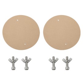 PATIKIL 12" Round Pottery Wheel Bat, 2 Set Clay Throwing Bats Apart with 10" Pin Holes for Pottery Wheels