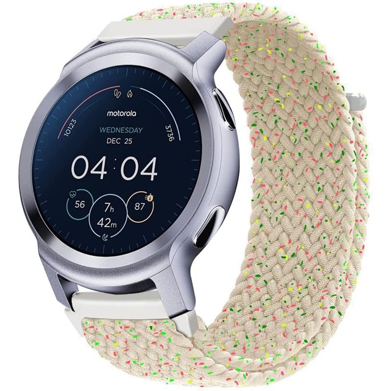 Correa Elástica Trenzada para Motorola Moto Watch 100 - Banda