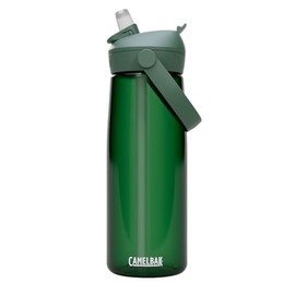CAMELBAK Thrive Flip Straw Wasserflasche mit Tritan Renew, leicht zu transportieren, Strohhalm-Oberteil, 750 ml, Waldgrün