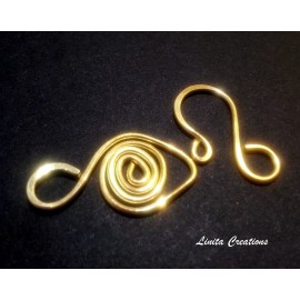 Linita Creations 1 Handmade Brass Clasp & Hook Set by LiNiTa Creations