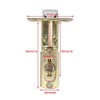 Zinc Alloy Entrance Bedroom Privacy 3 Lever Door Handle Lock