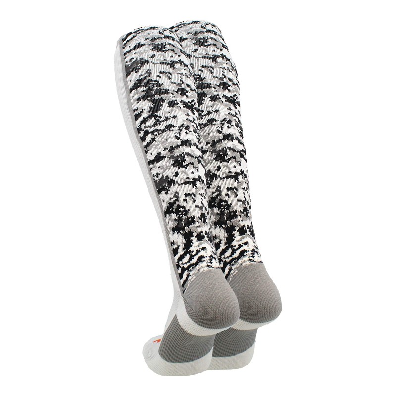TCK Digital Camo OTC Socks (White, Large)