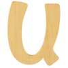 Rayher U Letter, Wood, 6 cm