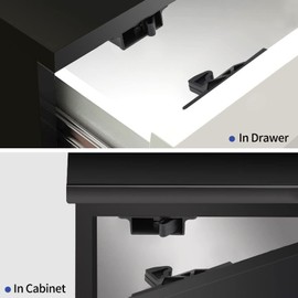 RV Drawer Latches and Catches, 12 Pack RV Cabinet Door Replacement Latch 10 LBS Pull Force for RV Camper Motor Trailor Home Office Cabinet Drawer, with Stainless Steel Screws and Double-Sided Adhesive