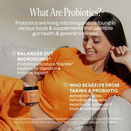 Cliganic Sugar-Free Probiotics Gummies for Men & Women (5 Billion CFU, 60-Day Supply) - Berry Flavor, Vegan, Non-GMO, Kosher, Gluten-Free, Promotes Digestive Health, Balances Gut Microbiome