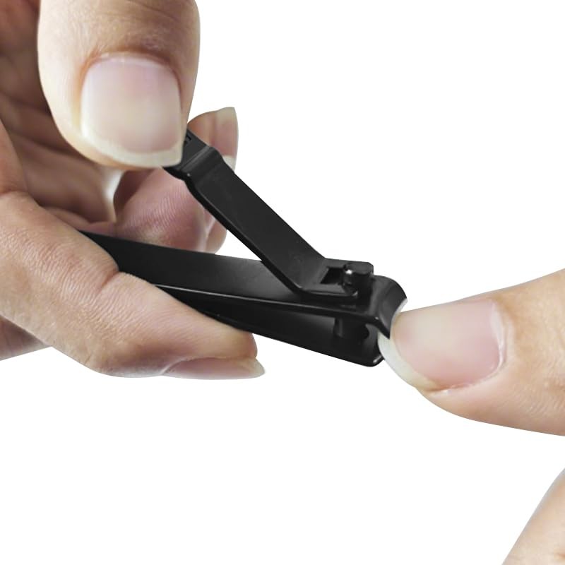 Nail Clippers Set Sharp Black Nail Cutter Fingernail Toenail Clipper