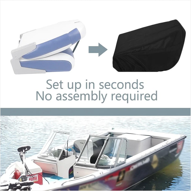 Boat Folding Seat Cover - Waterproof Marine Folding Seat Protector,