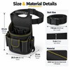 Electrician Tool Pouch for Work – Multi-Pocket Oxford Cloth Waist