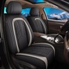 IKABEVEM 2PCS Front Leather Car Seat Covers Fit for Subaru