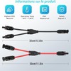 ANBOO 1 Pair Solar Cable MC4 Connector (1 to 2