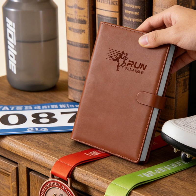 Race Bib Album Book with 40 Protective Sleeves, Runner's Bib