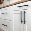 Alzassbg 10 Pack Matte Black Cabinet Pulls,5 Inch(128mm) Hole Center