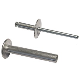 1/4" DIA X 1.375-1.625 GRIP RANGE - ALL ALUMINUM 2 PIECE MATE RIVET (PACK OF 100 PIECES) CM-AAA826