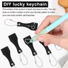 30 Pcs Lottery Ticket Scratcher Tool, Plastic Scraper Tool Keychain