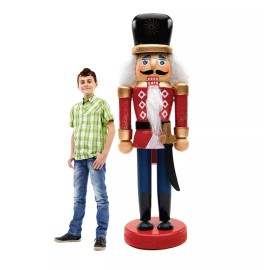 Advanced Graphics Nutcracker Drummer Christmas Stand Up Decoration Holiday Standee Soldier RED
