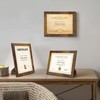 PETAFLOP 8.5x11 Picture Frame Rustic Certificate Frames Wall Tabletop Display