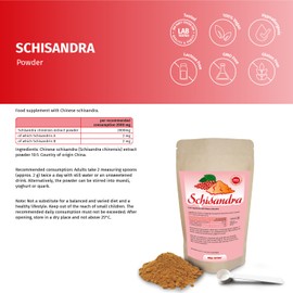 Schisandra Extract 100 g Powder High-Quality Highly Concentrated WuWeiZi Extract with 10% Schisandrin without Additives