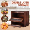 ULTECHNOVO Bread Box for Kitchen Countertop - Double Layer Bread