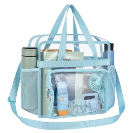 USPECLARE Clear Bag Clear Tote Bag Stadium Approved, Stadium Security Travel & Gym Clear Bag for Work Sports Games Concerts