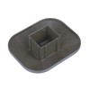 Graphite, Flat Cap for Composite Fence Post of Plastic Eco