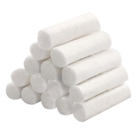200 Count 1.5 Inch Dental Cotton Rolls, Non-Sterile 100% Cotton Gauze, High Absorbent Cotton for Mouth Care and Nosebleeds for Adults