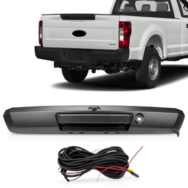 PartsFlow Tailgate Handle with Rear View Backup Camera Fits 2017-2022 Ford F-250 F-350 F-450 Super Duty Replaces# HC3Z-9943400-NA HC3Z-9943400-NB