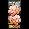 Tinsley Transfers Knuckle Temporary Tattoo Alphabet Character Kit - Traditional