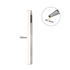 QUARKZMAN Leather Punch 1.5 mm Round Hole Punch Tool for Belt Hole Punch Carbon Steel Single Punch Tool for Cutting Leather Crafts Rubber Paper Soft Material