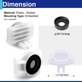 Usdrwam 4 PCS Tub Spout Diverter Repair Kit, Includes Bathtub Spout With Diverter Valve Stems Cup Seals And Gates, Shower Bathtub Leaky Faucet Repair Replacement Parts For 101017 101237