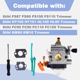 Carburetor Fits for Stihl HL100 HL90 HT100 HT101 FS87 FS90 FS100 FS110 KM90 KM100 KM110 Trimmer Carb Replaces 4180-120-0610 4180-120-0611#C1Q-S173 C1Q-S174 C1Q-S176