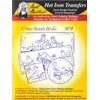 Cross Stitch Birds Aunt Martha's Hot Iron Embroidery Transfer
