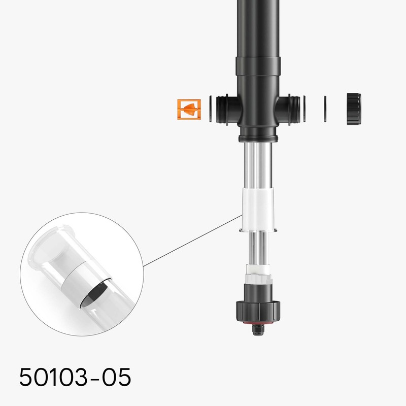 Spare Part SunSun CUV-172 Quartz Glass Sleeve 36W Clarifier UVC