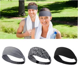 unbrand 30PCS Sports Headband Anti-Sweat Band Running Yoga Stretch Head Bands Men Women