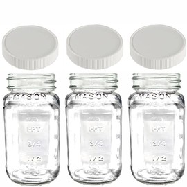 Jarming Collections 24oz Glass Mason Jars with BPA-Free Plastic Lids – Regular Mouth 24oz Mason Drinking and Storage Jars for Kitchen, Pantry, Canning, and Food Storage