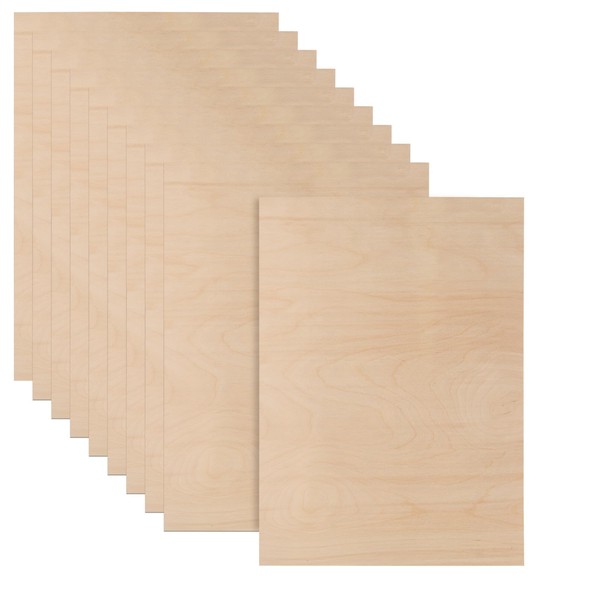 10Pcs 16 x 12 x 1/8 Inch Baltic Birch Plywood